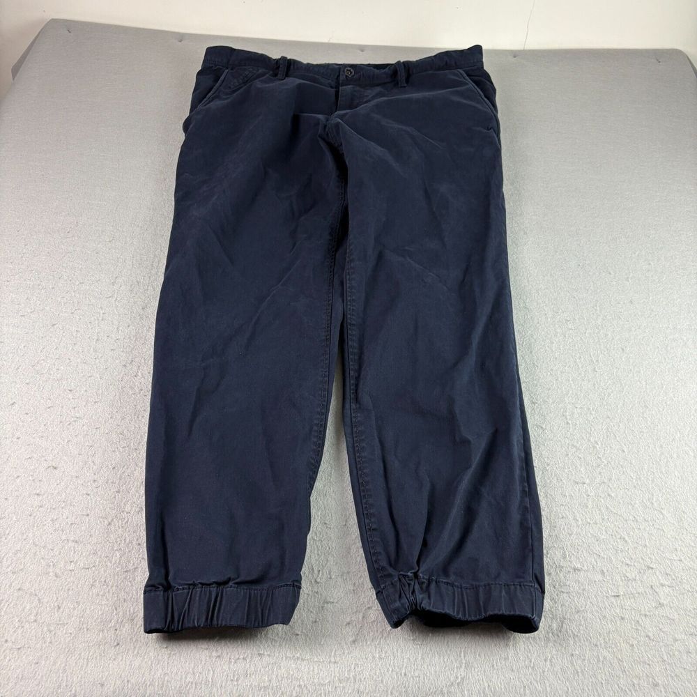 Jet Lag Pants Mens 40x30 Blue Chino‎ Tapered Stretch Casual